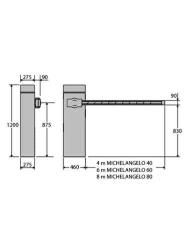 MICHELANGELO BT A BFT barriera elettromeccanica