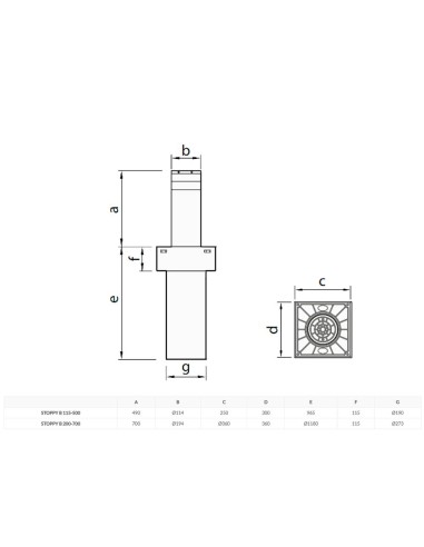 STOPPY B BFT dissuasore di sosta di passaggio