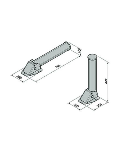 RANCH R BFT dissuasore ribaltabile per salva-posteggio