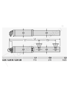 LUX BFT pistone oleodinamico per ante a battente 2