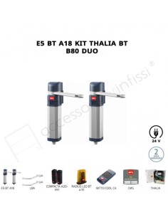 E5 BT A18 KIT THALIA BT B80 DUO BFT operatore elettromeccanico per ante di cancelli battenti pedonali e carrabili