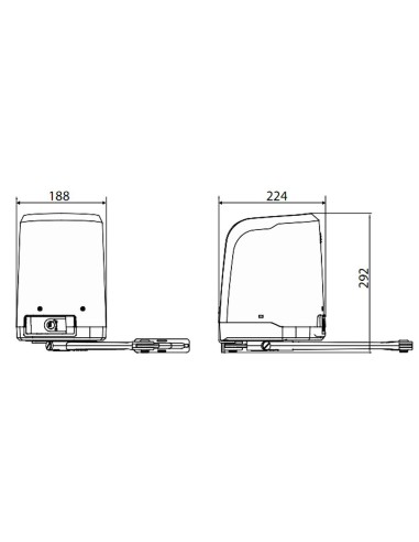 VIRGO SMART BT A20 KIT BFT operatore elettromeccanico a braccio articolato per ante a battente