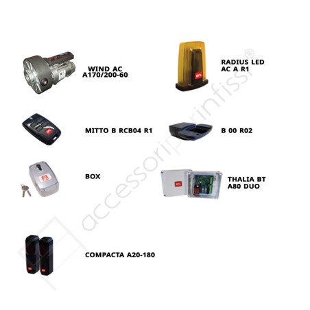 WIND AC A KIT 170/200-60 EF AUTO BFT operatore per serrande avvolgibili