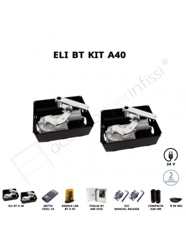 ELI BT KIT A40 BFT Kit Interrato per Cancelli a Battente