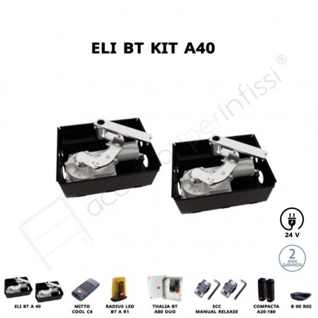 ELI BT KIT A40 BFT Kit Interrato per Cancelli a Battente