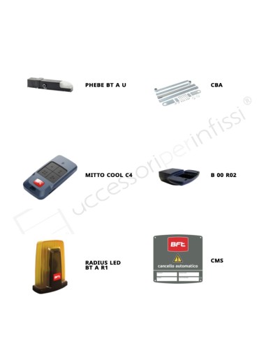 PHEBE BT A BFT - KIT porte garage basculanti