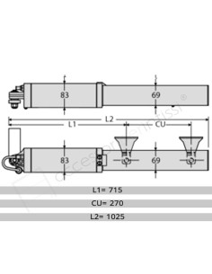 LUX GV BFT operatore oleodinamico 230v per ante battenti fino a 2,3 m e 300 kg 2