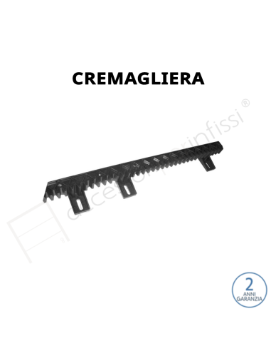 Cremagliera in plastica BFT 22x22mm