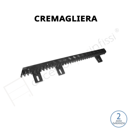 Cremagliera in plastica BFT 22x22mm