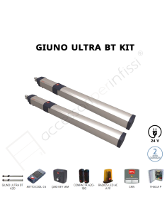 GIUNO ULTRA BT A20 KIT BFT completo per cancelli a battente