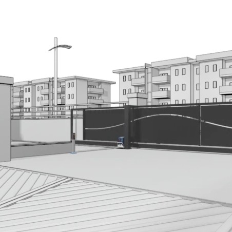 ARES ULTRA BT A1500 KIT BFT completo 24 V per cancelli scorrevoli