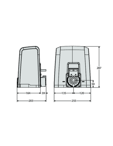 DEIMOS AC A600 KIT BFT completo 230 V per cancelli scorrevoli