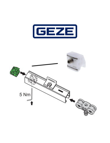 PERLAN 140 Geze - Sistema di ferramenta per porte scorrevoli con peso dell'anta 140 kg