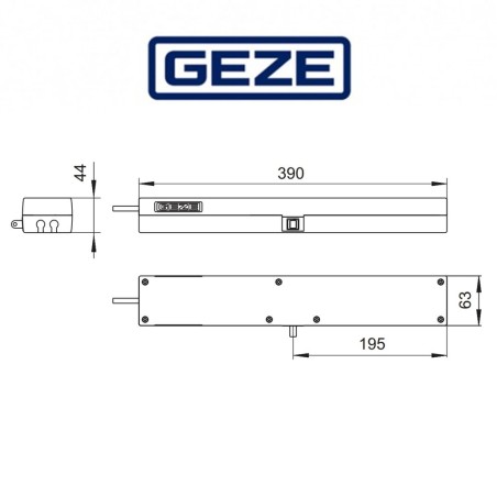 ECCHAIN Geze - Attuatore elettrico a catena per finestre vasistas e a sporgere